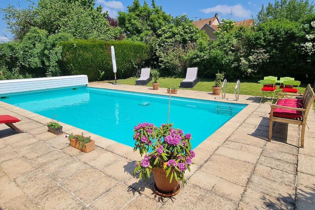 Alsace Bas-Rhin Logis Independant Avec Piscine Privee Apartment Alteckendorf Exterior photo